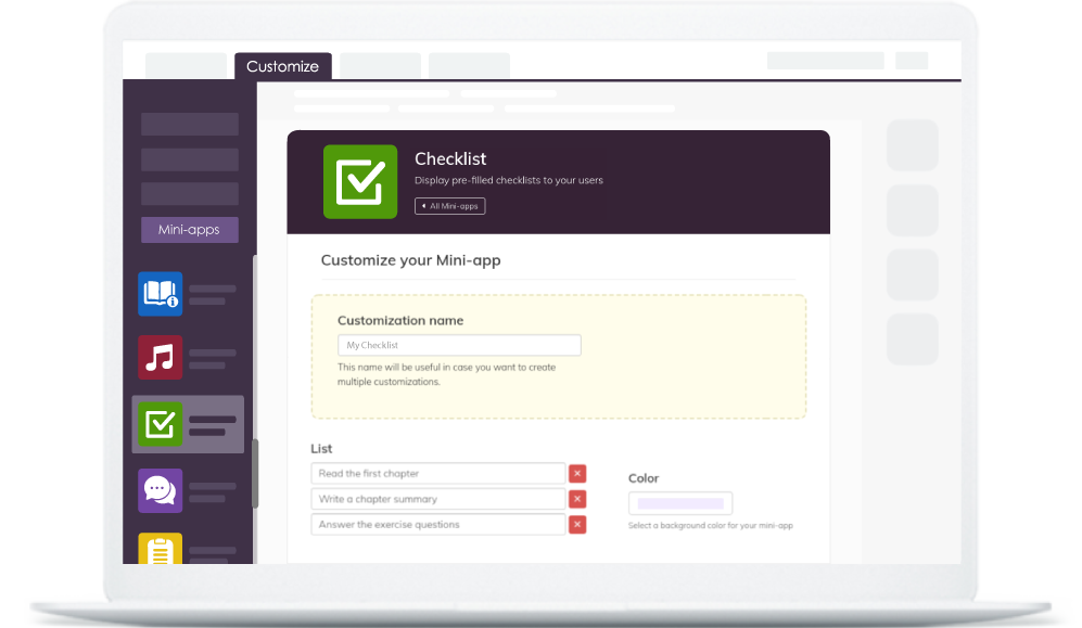 Enrich your ebooks with mini-apps